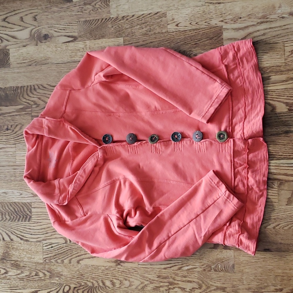 (M) Neon Buddha Ruffle Lightweight Jacket Soft Eco Sustainable Zen
